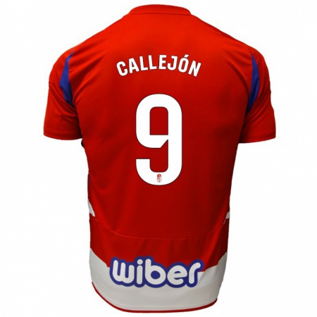 Kandiny Niño Camiseta José Callejón #9 Rojo Blanco Azul 1ª Equipación 2024/25 La Camisa Chile