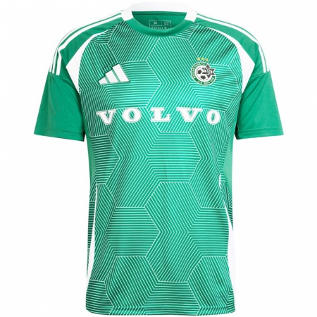 Kandiny Niño Camiseta Roey Elimelech #42 Verde Blanco 1ª Equipación 2024/25 La Camisa Chile