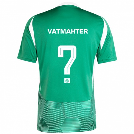 Kandiny Niño Camiseta Liam Vatmahter #0 Verde Blanco 1ª Equipación 2024/25 La Camisa Chile