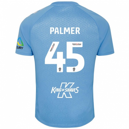 Kandiny Niño Camiseta Kasey Palmer #45 Azul Blanco 1ª Equipación 2024/25 La Camisa Chile