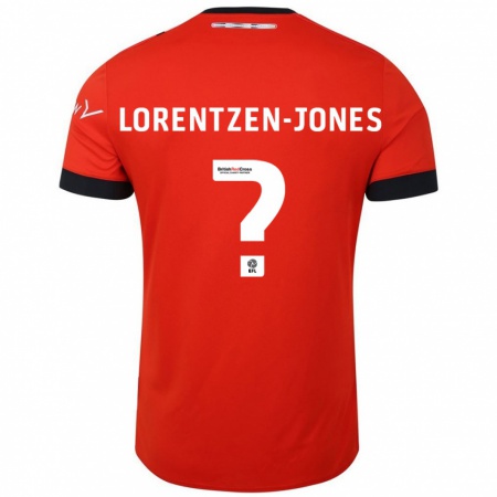 Kandiny Niño Camiseta Jack Lorentzen-Jones #0 Naranja Negro 1ª Equipación 2024/25 La Camisa Chile