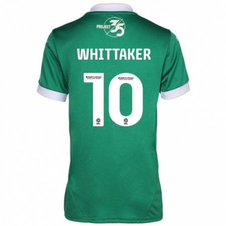 Kandiny Niño Camiseta Morgan Whittaker #10 Verde Blanco 1ª Equipación 2024/25 La Camisa Chile