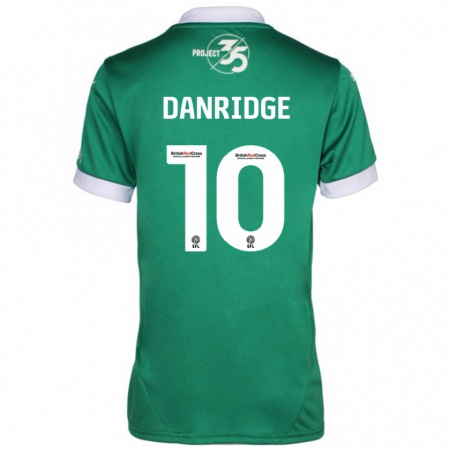 Kandiny Niño Camiseta Rebecca Danridge #10 Verde Blanco 1ª Equipación 2024/25 La Camisa Chile