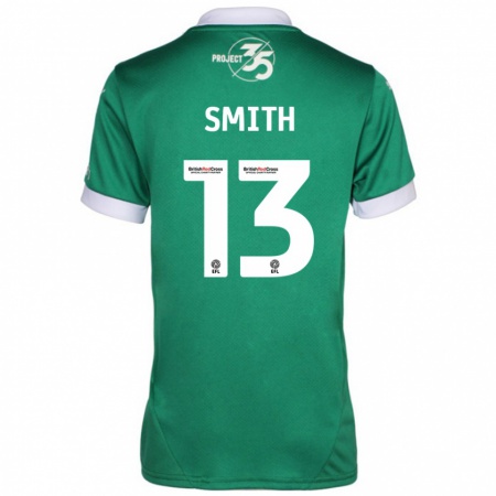 Kandiny Niño Camiseta Grace Smith #13 Verde Blanco 1ª Equipación 2024/25 La Camisa Chile