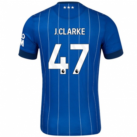 Kandiny Niño Camiseta Jack Clarke #47 Azul Marino 1ª Equipación 2024/25 La Camisa Chile