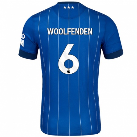 Kandiny Niño Camiseta Luke Woolfenden #6 Azul Marino 1ª Equipación 2024/25 La Camisa Chile