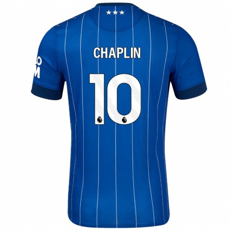 Kandiny Niño Camiseta Conor Chaplin #10 Azul Marino 1ª Equipación 2024/25 La Camisa Chile