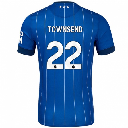 Kandiny Niño Camiseta Conor Townsend #22 Azul Marino 1ª Equipación 2024/25 La Camisa Chile