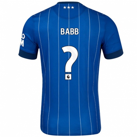 Kandiny Niño Camiseta Daniel Babb #0 Azul Marino 1ª Equipación 2024/25 La Camisa Chile