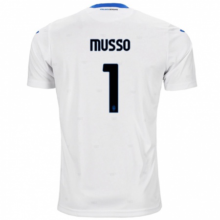 Kandiny Niño Camiseta Juan Musso #1 Blanco 2ª Equipación 2024/25 La Camisa Chile