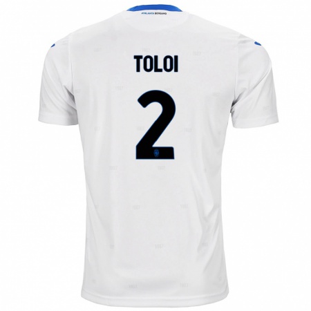 Kandiny Niño Camiseta Rafael Tolói #2 Blanco 2ª Equipación 2024/25 La Camisa Chile