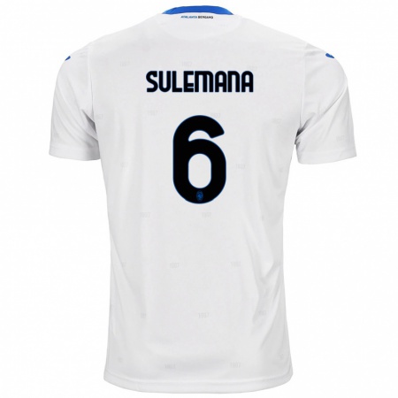 Kandiny Niño Camiseta Ibrahim Sulemana #6 Blanco 2ª Equipación 2024/25 La Camisa Chile