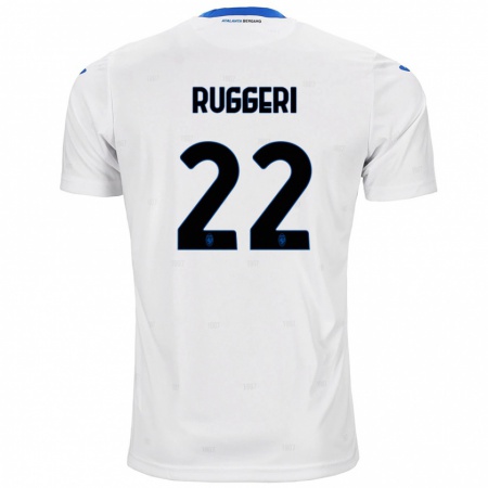 Kandiny Niño Camiseta Matteo Ruggeri #22 Blanco 2ª Equipación 2024/25 La Camisa Chile