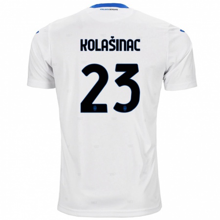 Kandiny Niño Camiseta Sead Kolasinac #23 Blanco 2ª Equipación 2024/25 La Camisa Chile