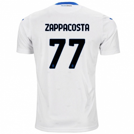 Kandiny Niño Camiseta Davide Zappacosta #77 Blanco 2ª Equipación 2024/25 La Camisa Chile