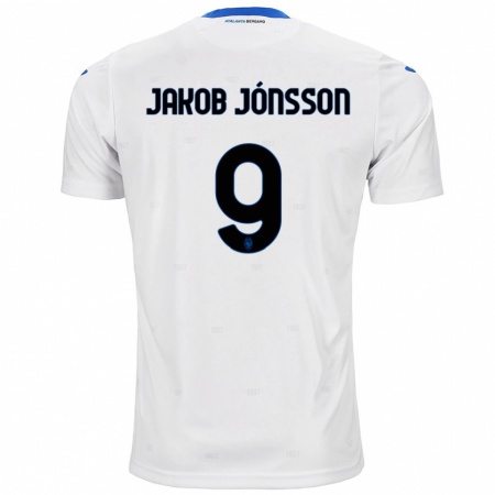 Kandiny Niño Camiseta Birkir Jakob Jónsson #9 Blanco 2ª Equipación 2024/25 La Camisa Chile