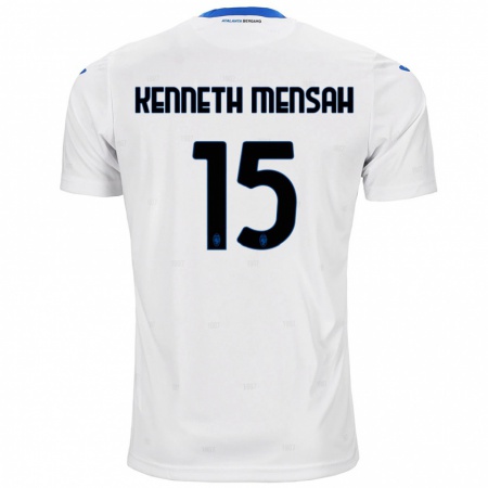 Kandiny Niño Camiseta Anthony Kenneth Mensah #15 Blanco 2ª Equipación 2024/25 La Camisa Chile