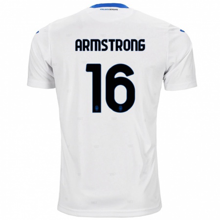 Kandiny Niño Camiseta Daniel Armstrong #16 Blanco 2ª Equipación 2024/25 La Camisa Chile