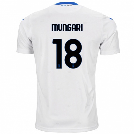 Kandiny Niño Camiseta Giuseppe Mungari #18 Blanco 2ª Equipación 2024/25 La Camisa Chile