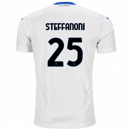 Kandiny Niño Camiseta Federico Steffanoni #25 Blanco 2ª Equipación 2024/25 La Camisa Chile