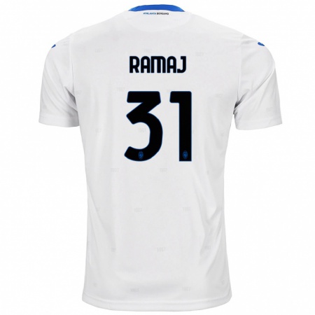 Kandiny Niño Camiseta Gabriel Ramaj #31 Blanco 2ª Equipación 2024/25 La Camisa Chile