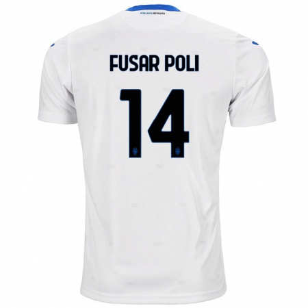 Kandiny Niño Camiseta Giulia Fusar Poli #14 Blanco 2ª Equipación 2024/25 La Camisa Chile