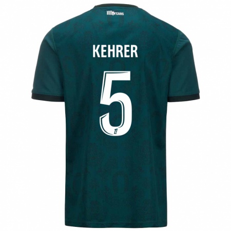 Kandiny Niño Camiseta Thilo Kehrer #5 Verde Oscuro 2ª Equipación 2024/25 La Camisa Chile