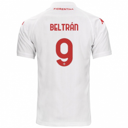 Kandiny Niño Camiseta Lucas Beltrán #9 Blanco 2ª Equipación 2024/25 La Camisa Chile