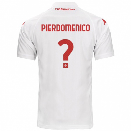 Kandiny Niño Camiseta Jacopo Di Pierdomenico #0 Blanco 2ª Equipación 2024/25 La Camisa Chile