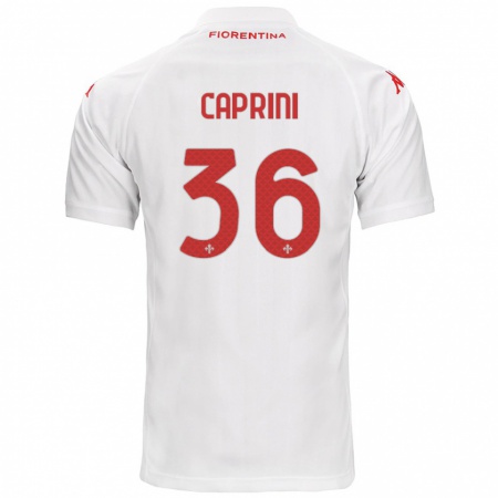 Kandiny Niño Camiseta Maat Daniel Caprini #36 Blanco 2ª Equipación 2024/25 La Camisa Chile