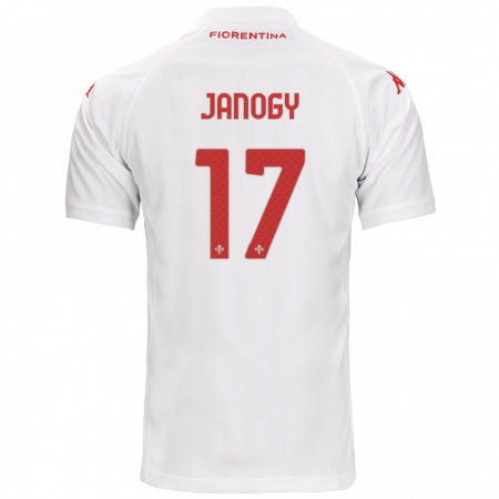 Kandiny Niño Camiseta Madelen Janogy #17 Blanco 2ª Equipación 2024/25 La Camisa Chile