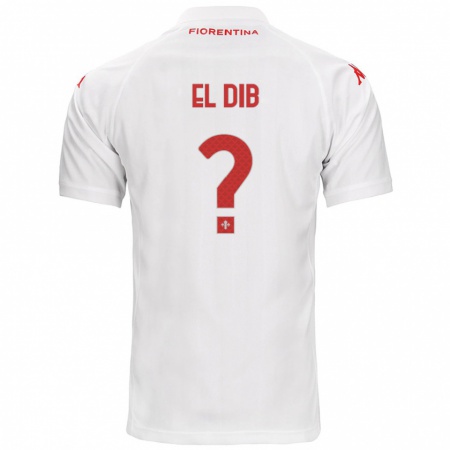 Kandiny Niño Camiseta Karim El Dib #0 Blanco 2ª Equipación 2024/25 La Camisa Chile