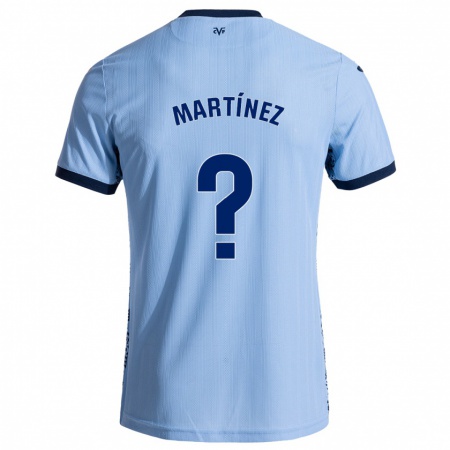 Kandiny Niño Camiseta Enric Martínez #0 Azul Cielo 2ª Equipación 2024/25 La Camisa Chile