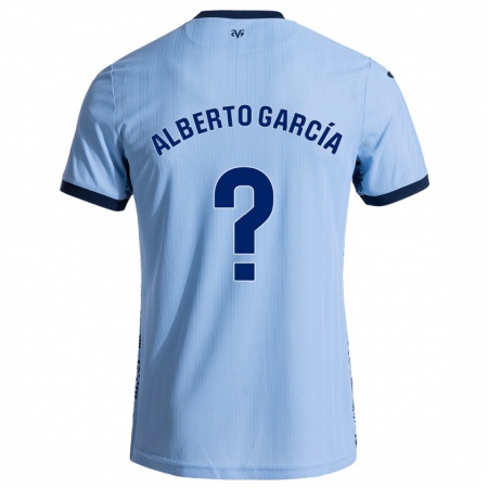 Kandiny Niño Camiseta Alberto García #0 Azul Cielo 2ª Equipación 2024/25 La Camisa Chile