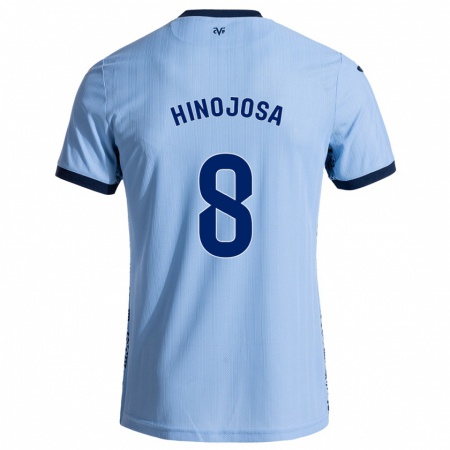 Kandiny Niño Camiseta Sergio Hinojosa #8 Azul Cielo 2ª Equipación 2024/25 La Camisa Chile