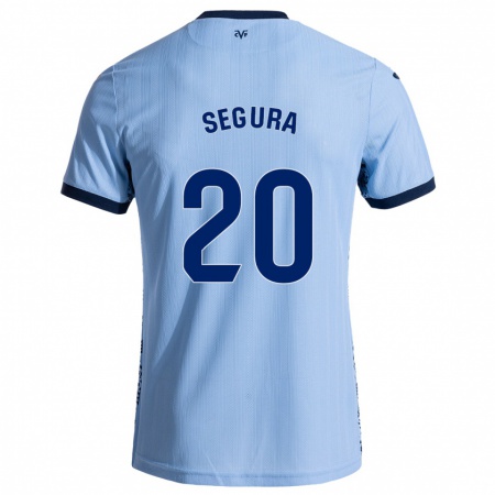 Kandiny Niño Camiseta Carlos Segura #20 Azul Cielo 2ª Equipación 2024/25 La Camisa Chile