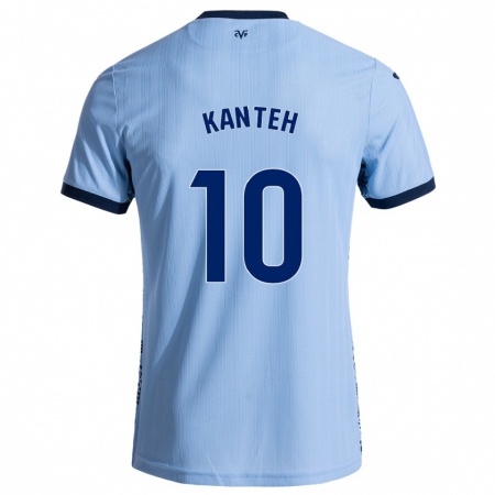 Kandiny Niño Camiseta Fatou Kanteh #10 Azul Cielo 2ª Equipación 2024/25 La Camisa Chile