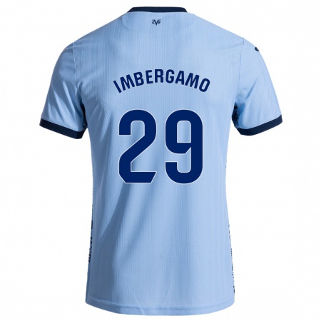 Kandiny Niño Camiseta Mar Imbergamo #29 Azul Cielo 2ª Equipación 2024/25 La Camisa Chile