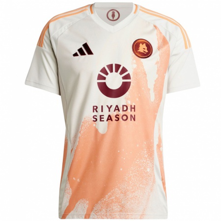 Kandiny Niño Camiseta Stephan El Shaarawy #92 Crema Blanco Naranja 2ª Equipación 2024/25 La Camisa Chile