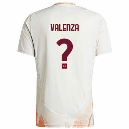 Kandiny Niño Camiseta Salvatore Valenza #0 Crema Blanco Naranja 2ª Equipación 2024/25 La Camisa Chile