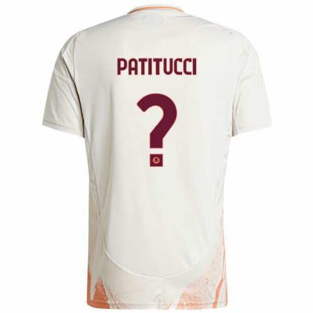 Kandiny Niño Camiseta Christian Patitucci #0 Crema Blanco Naranja 2ª Equipación 2024/25 La Camisa Chile