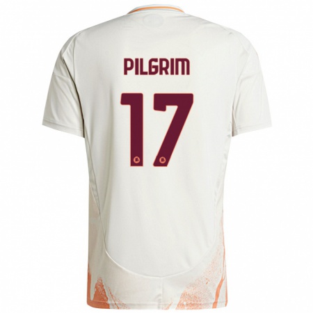 Kandiny Niño Camiseta Alayah Pilgrim #17 Crema Blanco Naranja 2ª Equipación 2024/25 La Camisa Chile