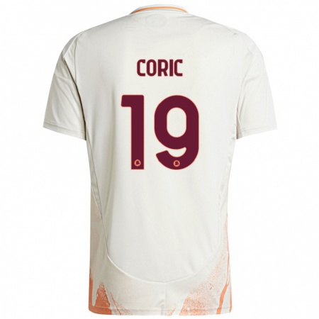 Kandiny Niño Camiseta Ante Coric #19 Crema Blanco Naranja 2ª Equipación 2024/25 La Camisa Chile