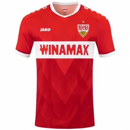 Kandiny Niño Camiseta Alexander Nübel #33 Rojo Blanco 2ª Equipación 2024/25 La Camisa Chile