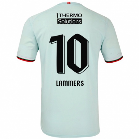 Kandiny Niño Camiseta Sam Lammers #10 Verde Claro 2ª Equipación 2024/25 La Camisa Chile