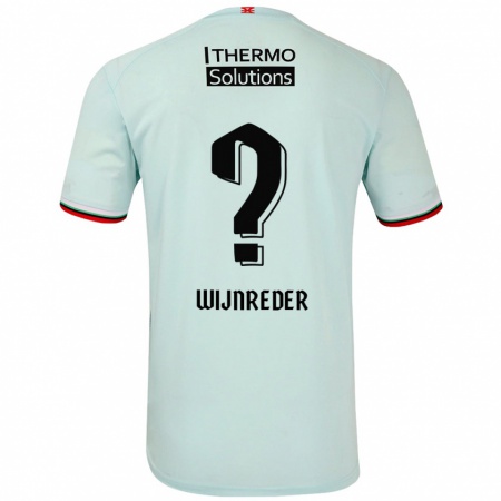 Kandiny Niño Camiseta Jeppe Wijnreder #0 Verde Claro 2ª Equipación 2024/25 La Camisa Chile