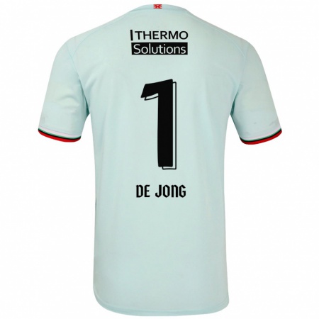 Kandiny Niño Camiseta Daniëlle De Jong #1 Verde Claro 2ª Equipación 2024/25 La Camisa Chile