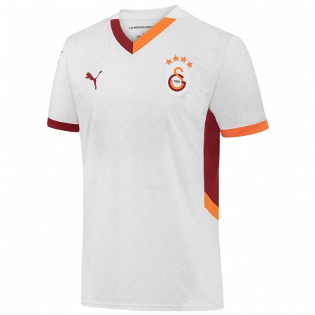 Kandiny Niño Camiseta Rabia Nur Küçük #3 Blanco Amarillo Rojo 2ª Equipación 2024/25 La Camisa Chile