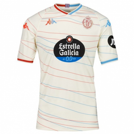 Kandiny Niño Camiseta Gonzalo Castillo #0 Blanco Rojo Azul 2ª Equipación 2024/25 La Camisa Chile