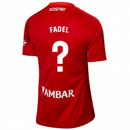 Kandiny Niño Camiseta Ismael Fadel #0 Blanco Azul 2ª Equipación 2024/25 La Camisa Chile